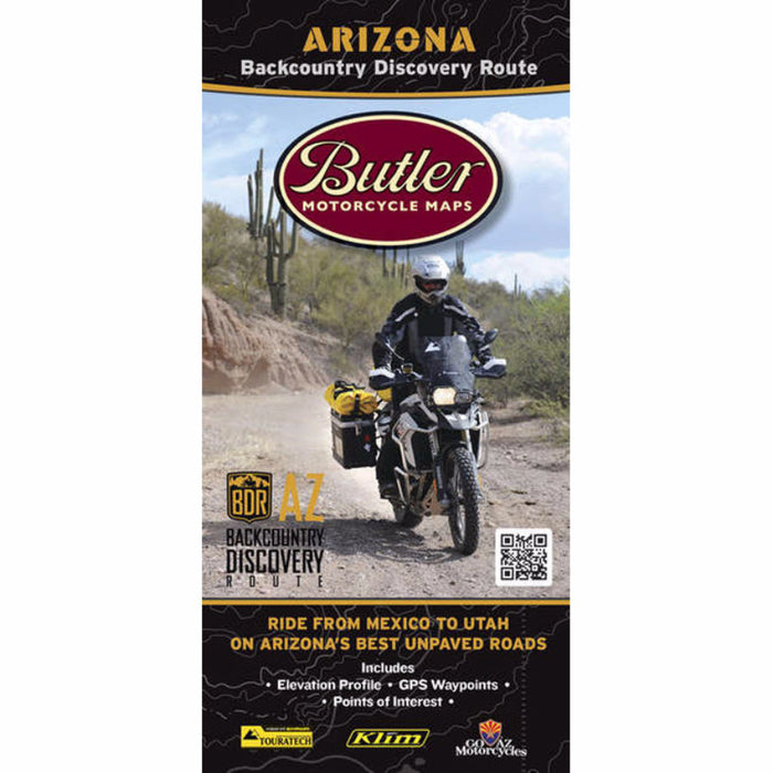 Butler Motorcycle Maps Arizona BDR Map