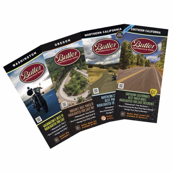 Butler Motorcycle Maps Pacific Pack